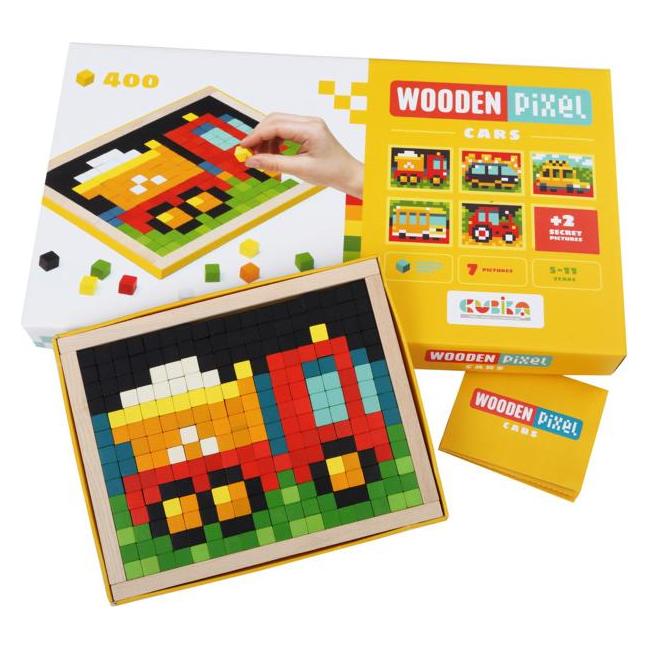 Cubika Holzmasaik Fahrzeuge (LE4903)