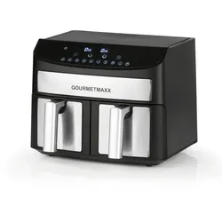 GOURMETmaxx Doppelkammer-Heißluftfritteuse -  7 l - max. 2400 W