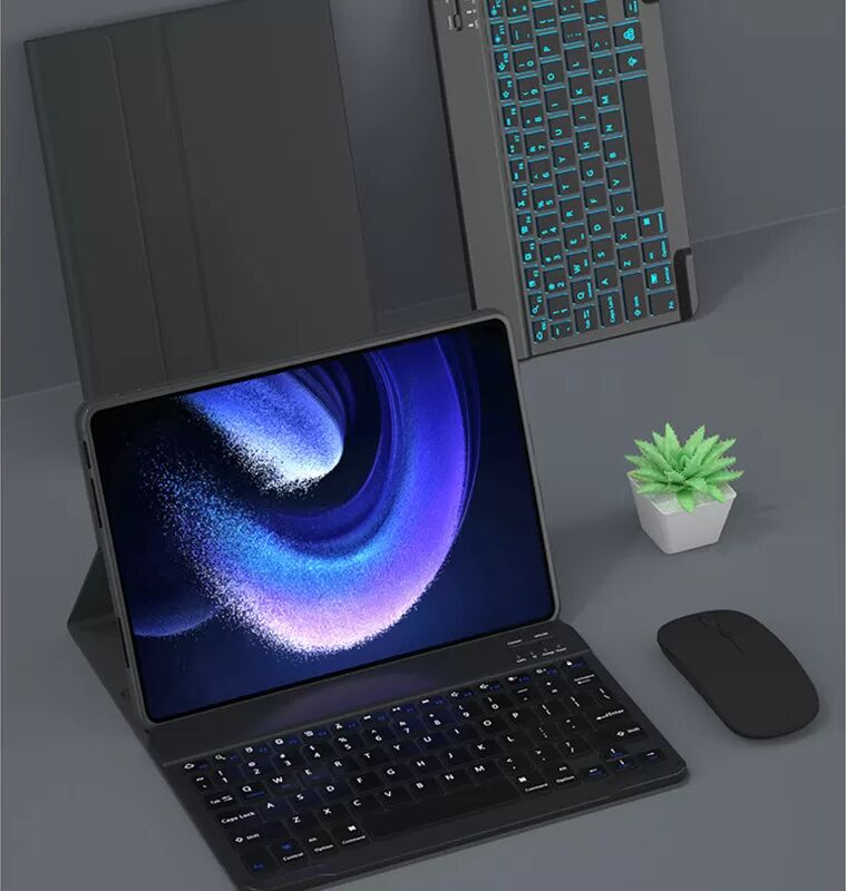INF Étui pour tablette avec clavier et souris pour Xiaomi Pad 5 Pro 12,4 pouces