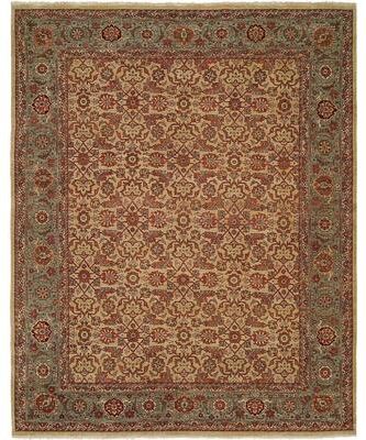 KALATY Sonata Sahara Sand / Blue Ice Hand-knotted Area Rug