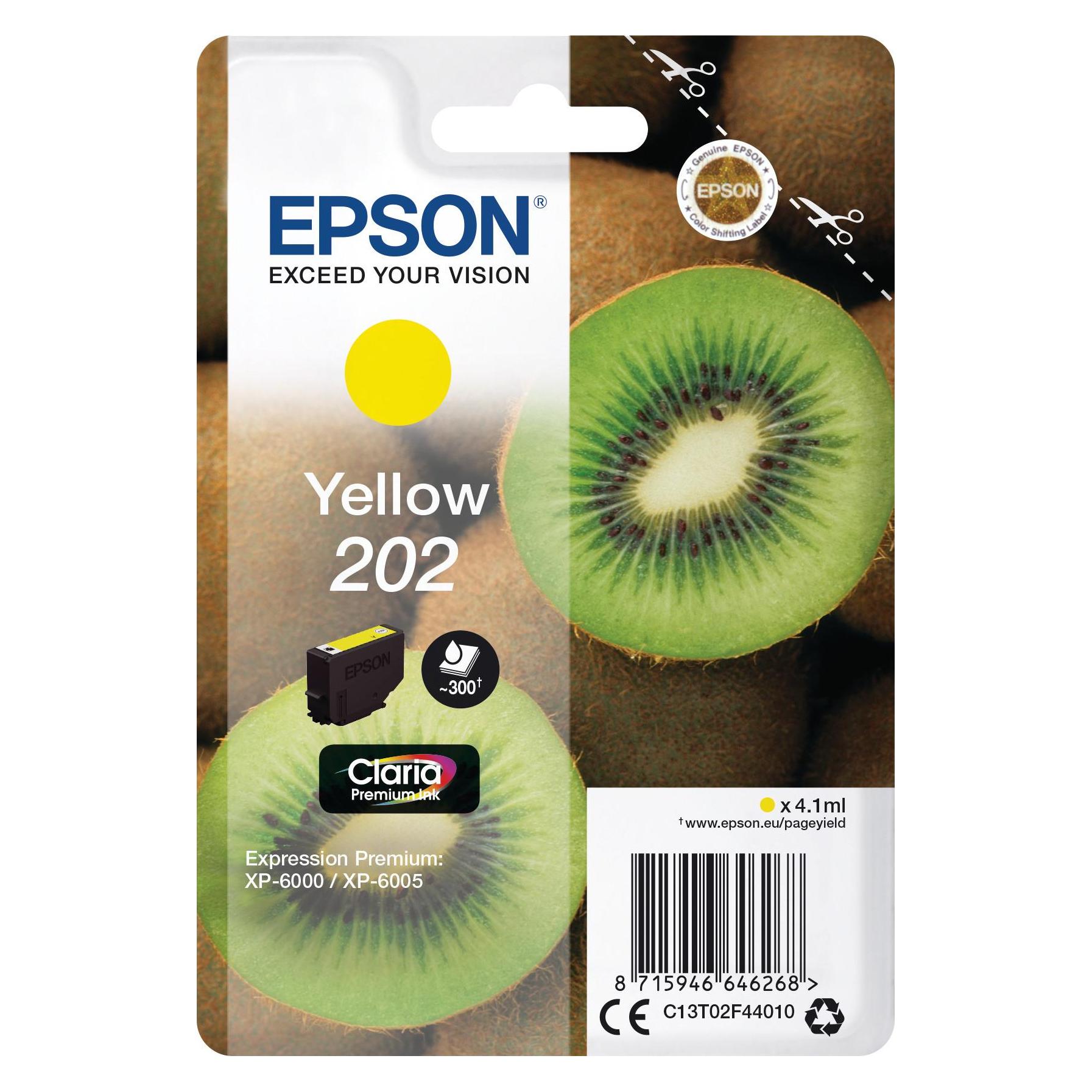 Epson 202 Claria Premium (Y) (C13T02F44010)