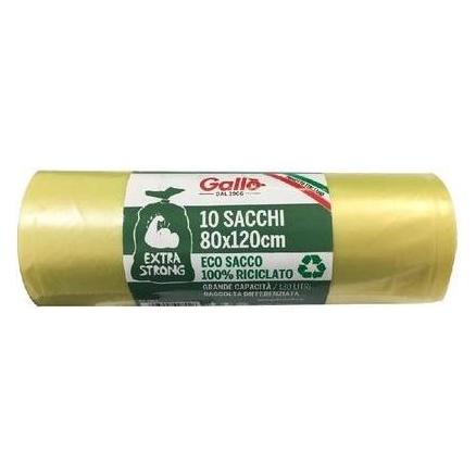 Gallo Müllsack mit Bändern Gelb 80x120cm (10x) (47117194)