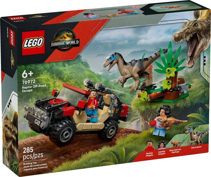 LEGO® Jurassic World 76972 Raptor Verfolgungsjagd mit dem Geländewagen