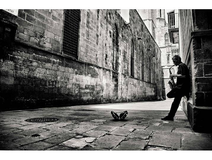 Fototapete PAPERMOON Photo-Art GERTJAN VAN GEERENSTEIN, STILLE STRAssE , bunt, B:2m L:1,49m, Vlies, Tapeten, Fototapete