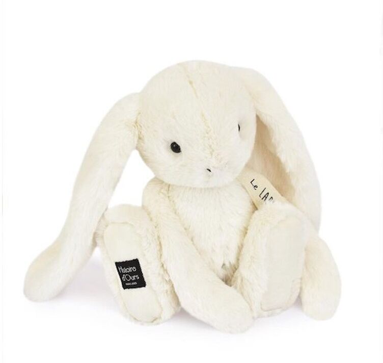 Histoire d'Ours Peluche lapin écru Vanille 32 cm - Doudou et Cie