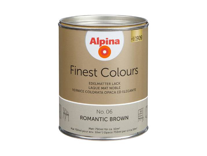 Alpina Lack Finest Colours Romantic Brow 0.75 l Matt