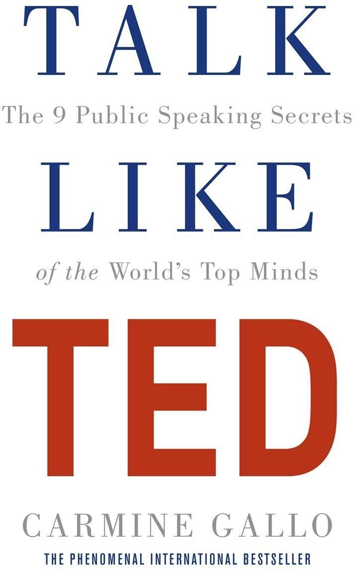 Pan Talk Like TED by Carmine Gallo - Paperback - 9 Public Speaking Secrets - Business & Personal Development