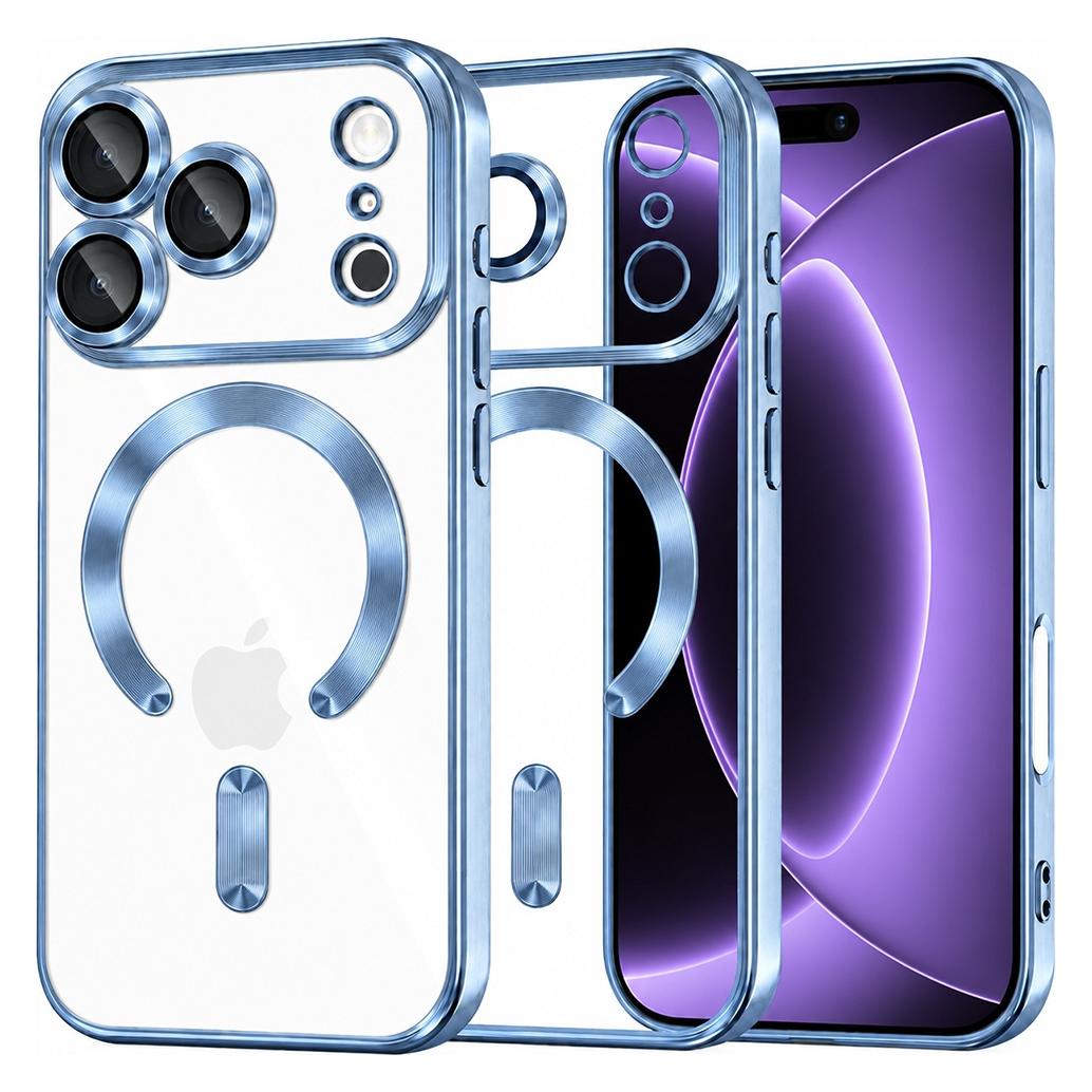 Techsuit - Luxus-Kristall-MagSafe - iPhone 18 Pro - Hellblau (Apple iPhone 17 Pro, Apple iPhone 18 Pro) (76240283)