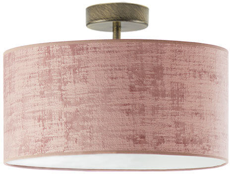 Fairmont Park Vannatter Fabric Semi Flush Mount Gold/Powder Pink