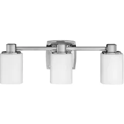Wandlampe Leuchte Badezimmerleuchte chrom Flurleuchte  Opalglas LED 3 flammig