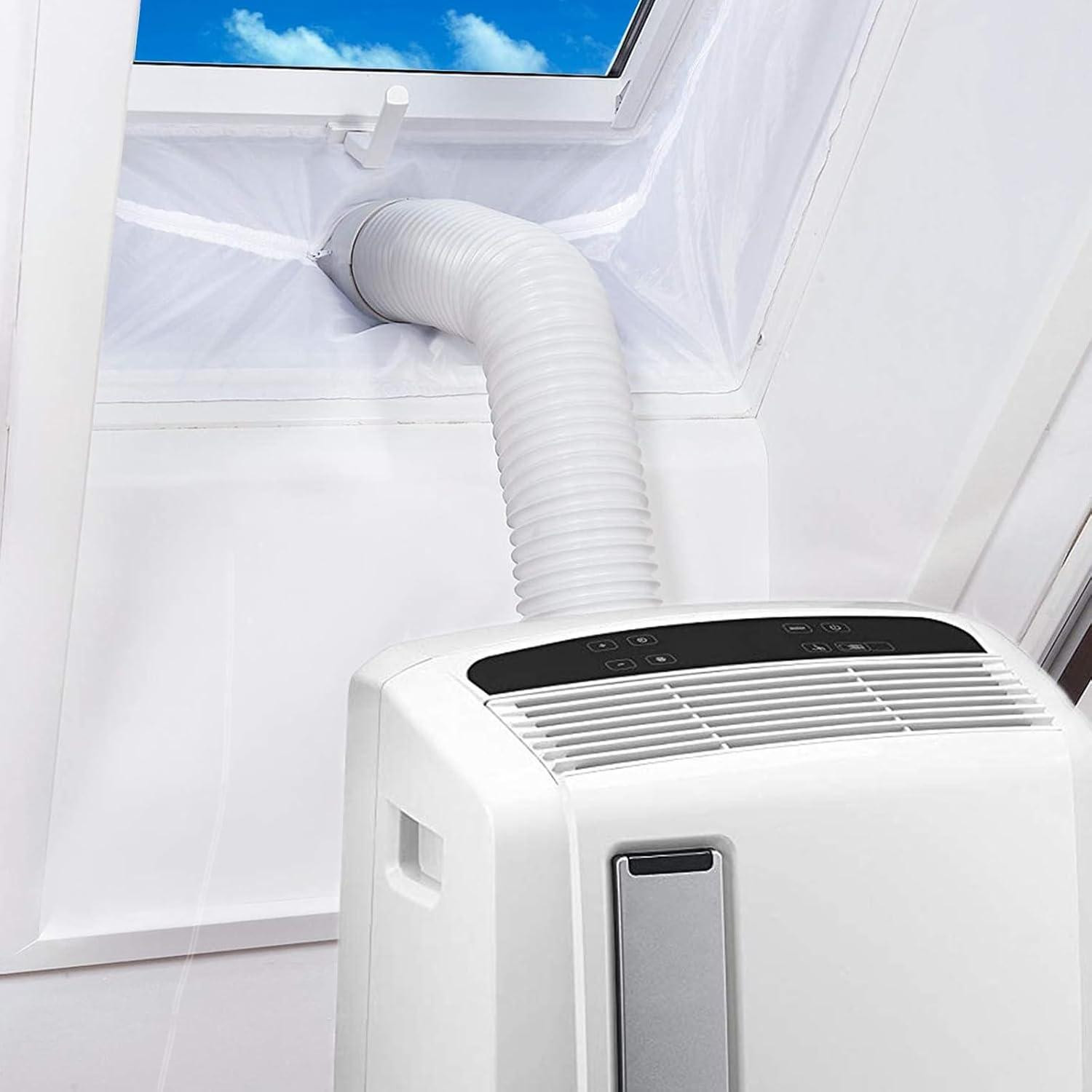 Multifunctionele raamafdichting en thermostaat voor verwarmingsradiatoren en mobiele airconditioners
