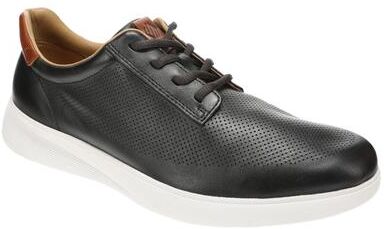 Johnston & Murphy Ackerson Perfed Plain Toe - Mens 12 Black Oxford Shoes Medium