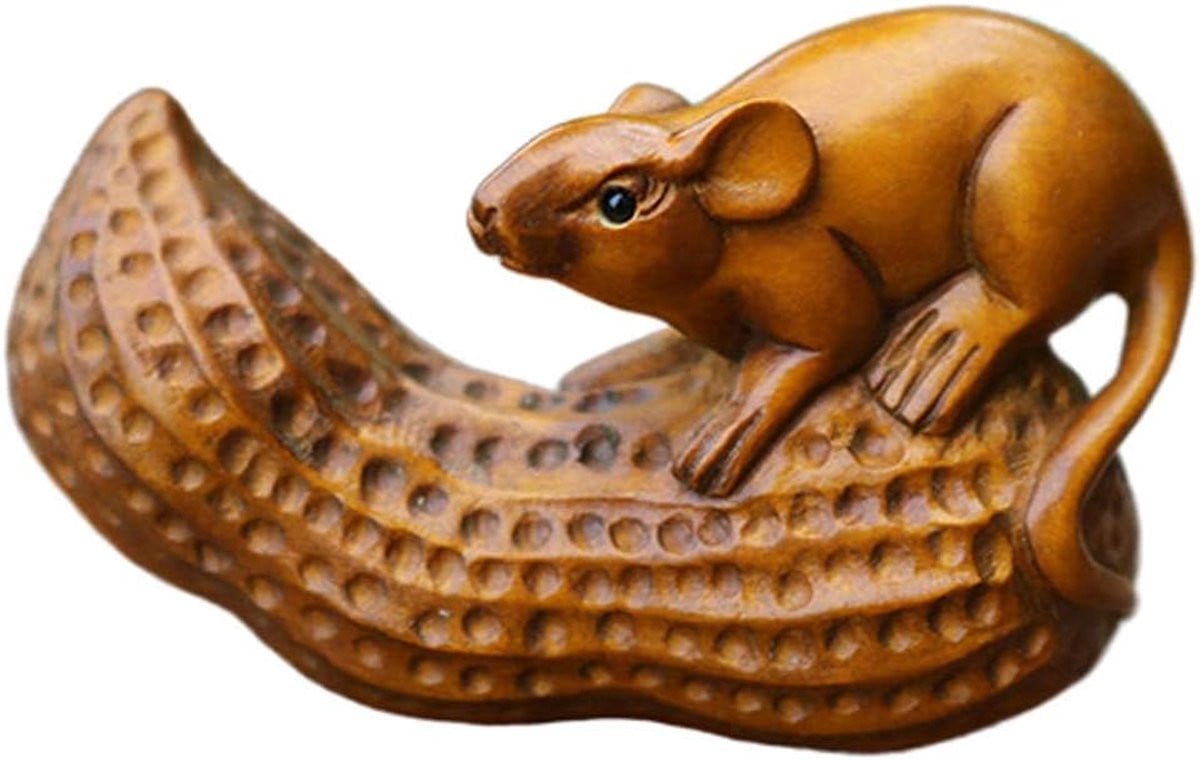 Chinese Zodiac Beeld Rat - Feng Shui Decoratie voor Huis en Kantoor