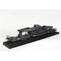 Trumpeter Mörser Karl Gerät 040/041 auf Eisenbahn-Transport-Trailer