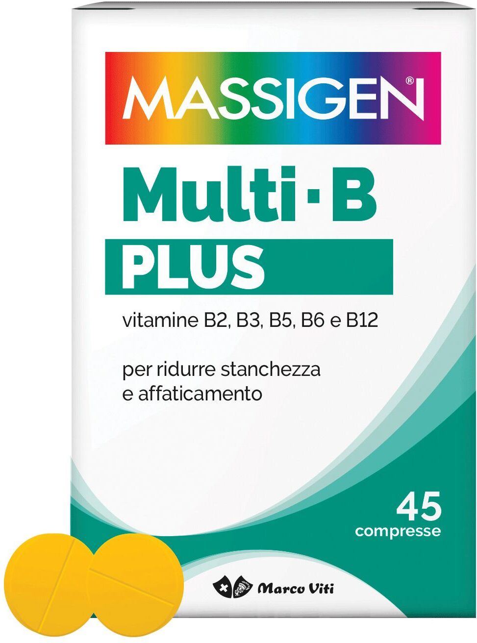 MARCO VITI FARMACEUTICI SpA Massigen, Dailyvit Multi B Plus, 45 Compresse