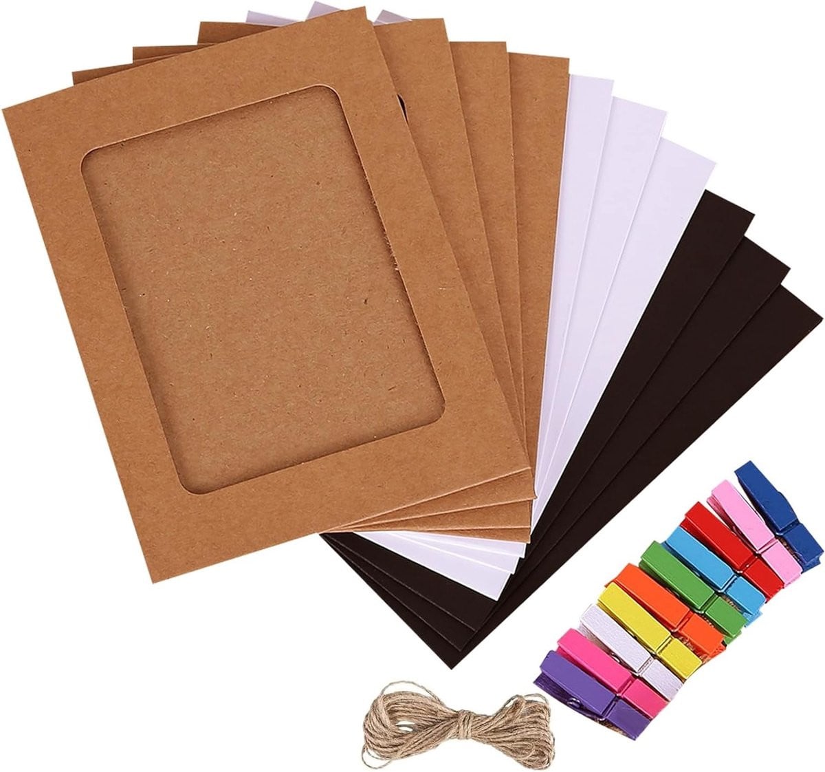 Kraftpapier fotolijsten voor wanddecoratie