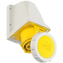 PCE 1142-4 CEE-Wandsteckdose 16A 4p 4h IP67 11424