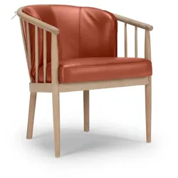 Nordic Collection Sessel Andrup Leder Braun Cognac