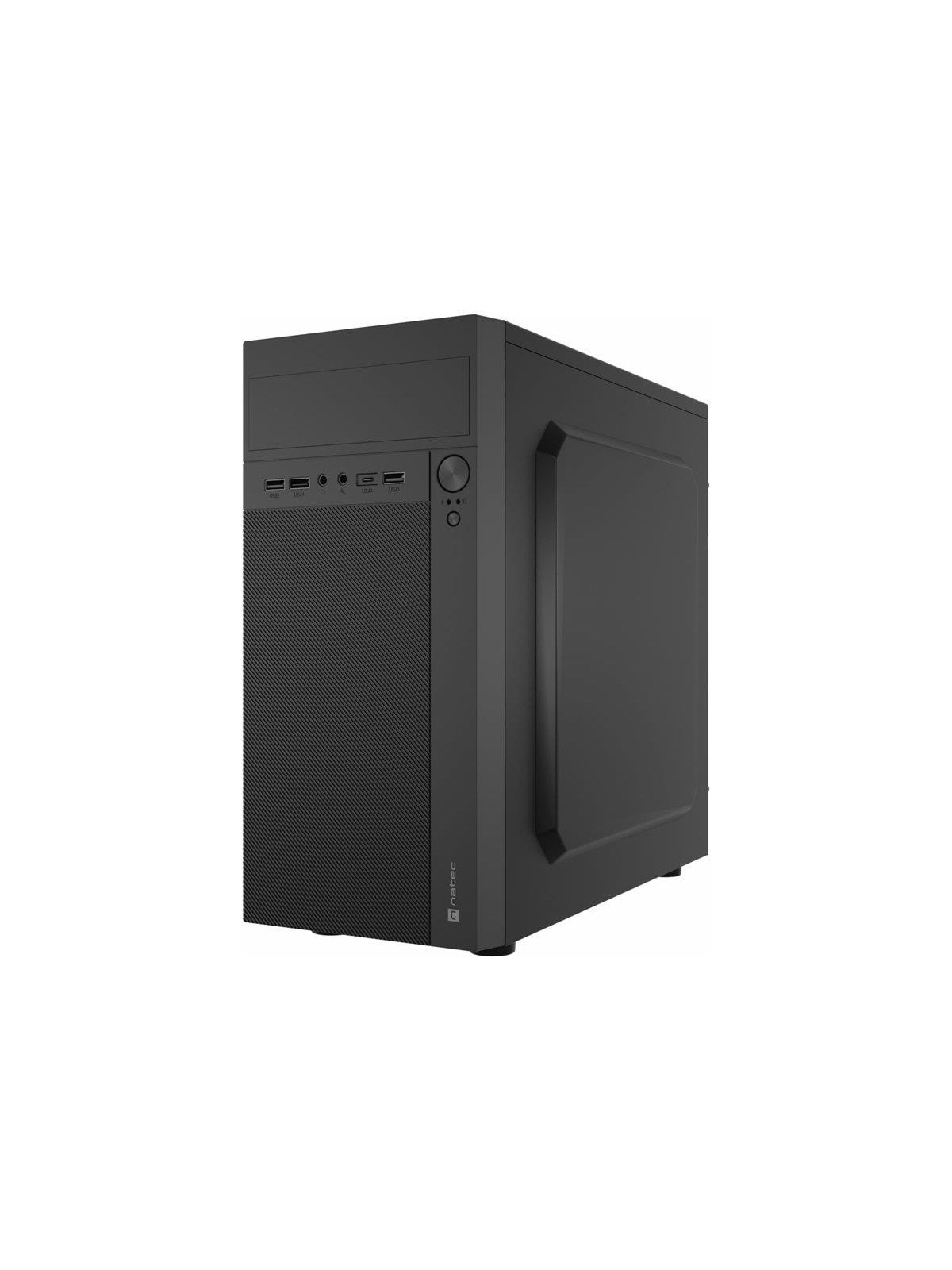 Natec HELIX - micro tower - micro ATX - Gehäuse - Tower - Schwarz