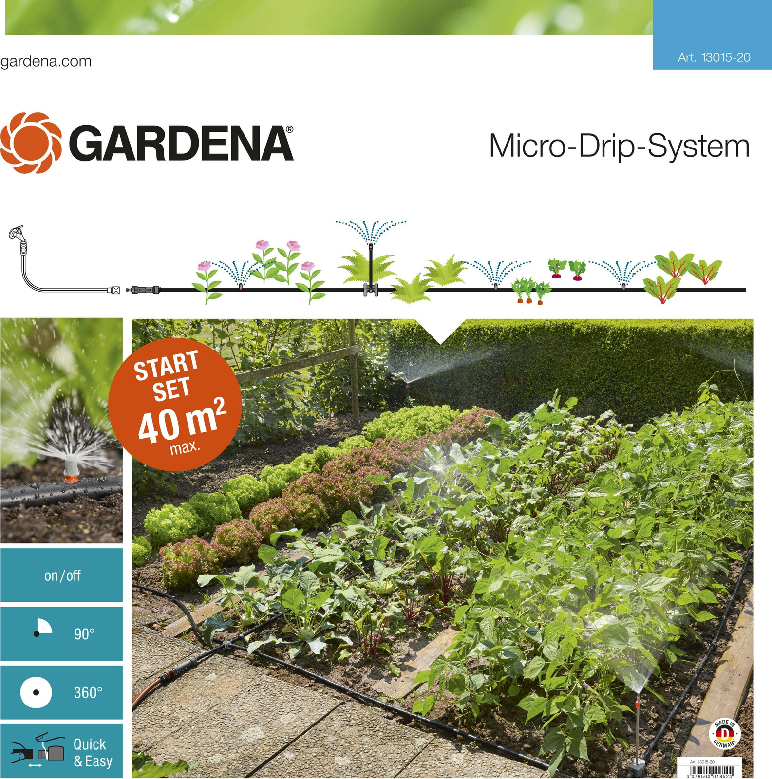 Gardena Micro-druppelsysteem startset voor beplante oppervlakken