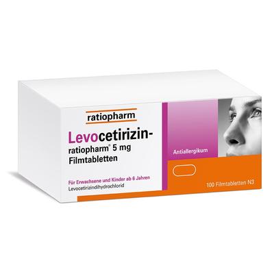 LEVOCETIRIZIN-ratiopharm 5 mg Filmtabletten 100 St