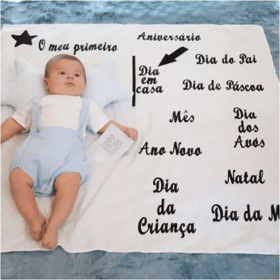 Mime Lençol para Fotografar Datas Especiais