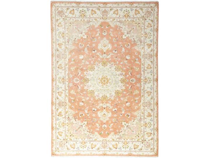Täbriz 50Raj Teppich 202x294 Handgeknüpft Orientteppich Perserteppich