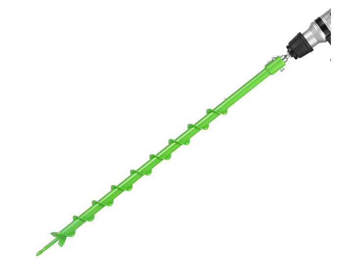 Tarière VEVOR pour machine à forer\, Ø 60x790 mm Tarière de jardin\, compatible avec les forets de 20 mm de diamètre intérieur\, tarière pour piquets\, embouts de forage pour trous de poteaux pour pelles de jardin et clôtures