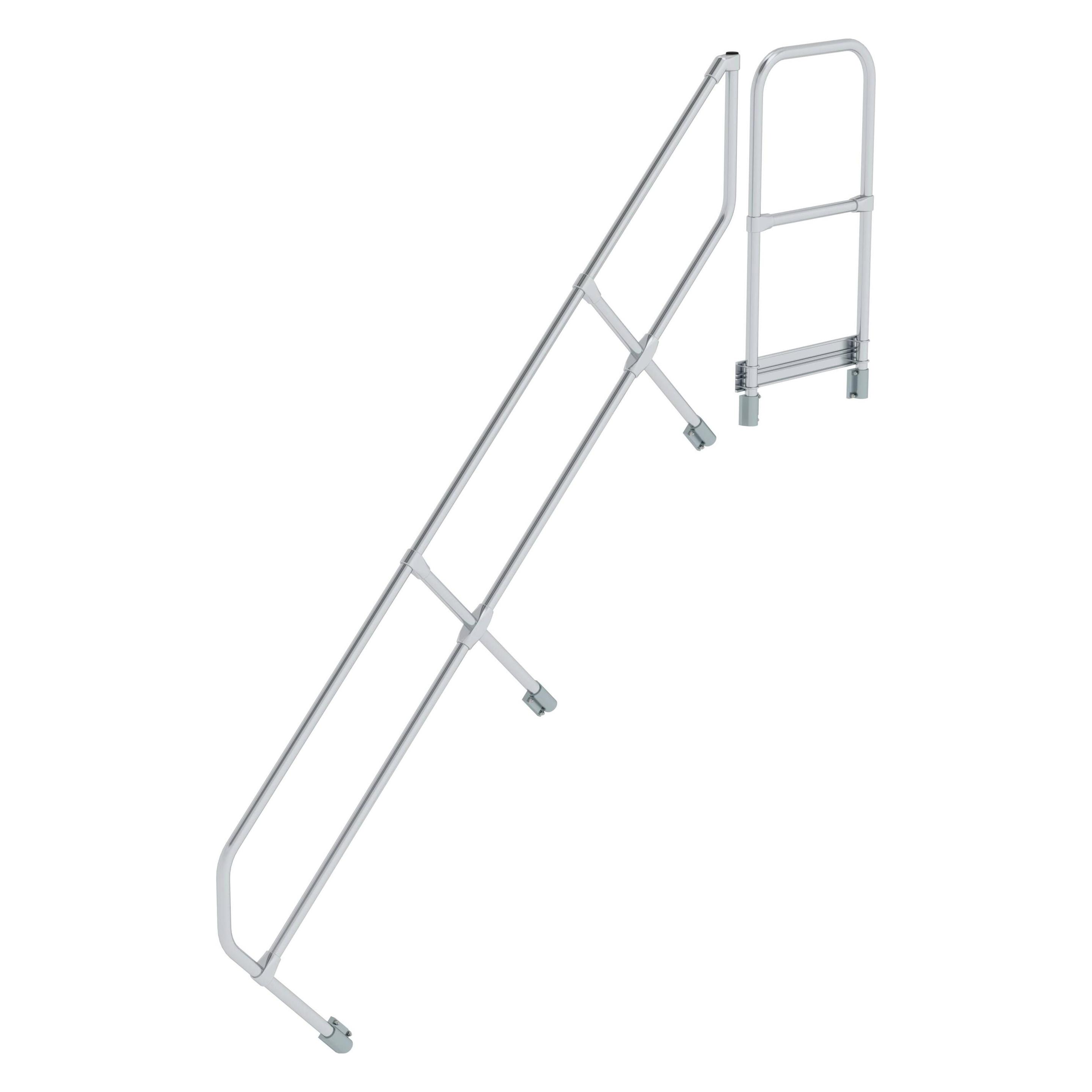 Munk Zweiter Handlauf für Treppe mit Plattform 45° 9 Stufen (Gerüst, 46 cm) (600509)