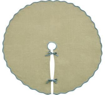 Rue Scalloped Tree Skirt - Tea - Ballard Designs