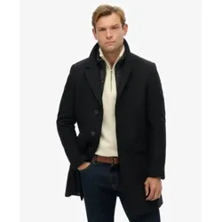 Superdry für Herren. M5012265A 2-in-1-Mantel ?Tailored? Town, schwarz (L), Lässig, Wolle, Klassisch