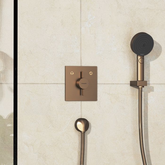 Hansgrohe DuoTurn E Mischer 75417140 Unterputz, für 2 Verbraucher, brushed bronze