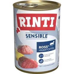 Rinti Sensible Ross, Hühnerleber & Kartoffel 6x400 g