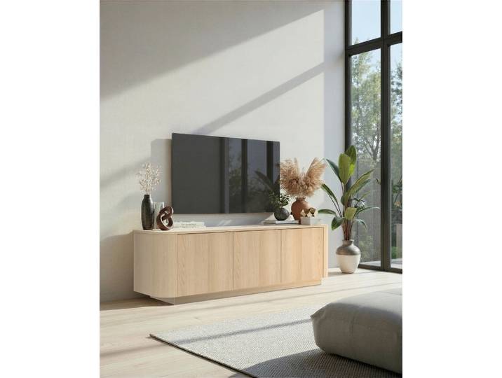 Meuble TV Adriatico Panneau de particules, revêtu de mélaminé Bois/Marron 180 x 53 x 43cm