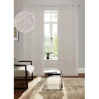 Gardine BRUNO BANANI "Jaden" Gr. 4, beige, B:140cm H:245cm, Polyester, Gardinen, Gardine, modern, zeitloser Schal, Leinenoptik
