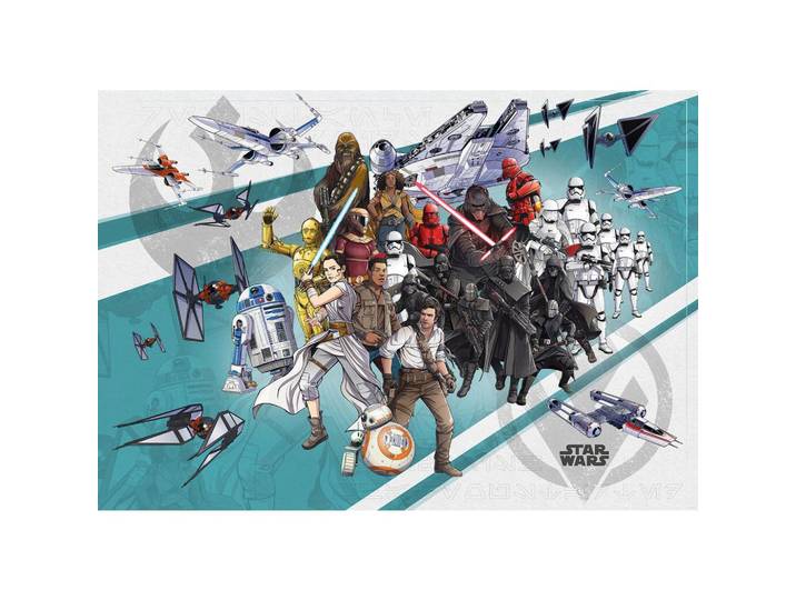 FOTOTAPETE STAR WARS CARTOON COLLAGE WIDE