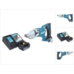 Makita, Elektroblechschere, DJS 200 RM1 Akku Blechschere 18 V 2,0 mm Brushless + 1x Akku 4,0 Ah + Ladegerät