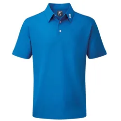Footjoy Pique Solid Stretch Polo blau