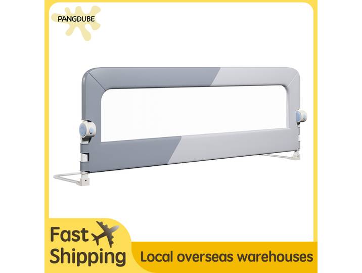PANGDUBE 1pc lit de bébé garde de Rail de sécurité hauteur réglable clôture de chevet barrière à l'épreuve des enfants pour lit d'enfant Installation sans vis