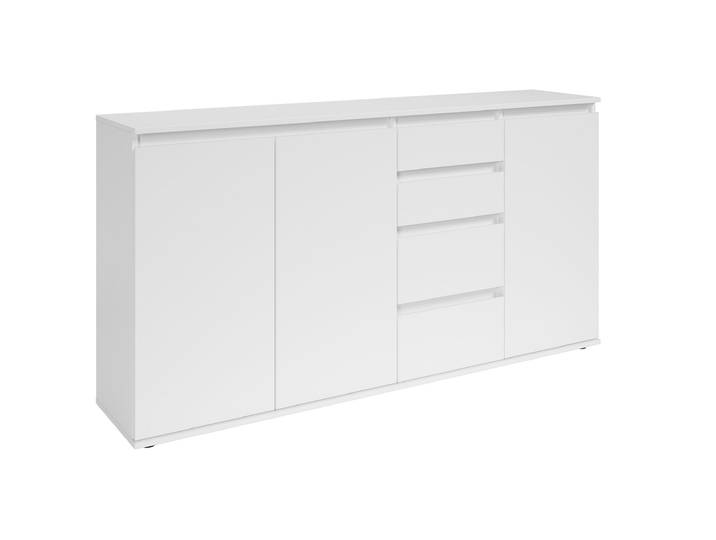 Sideboard mit 4 Schubladen weiß 160 cm - 3-türig - BRESTA