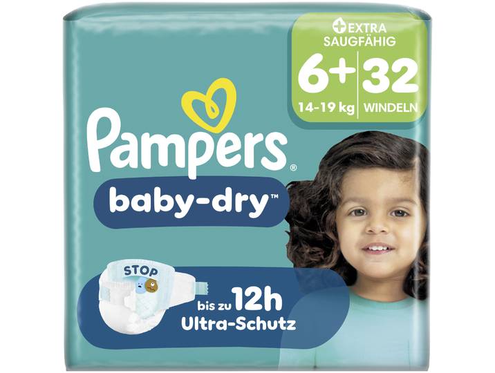 Pampers Windeln Baby Dry 6+ 32 Stück