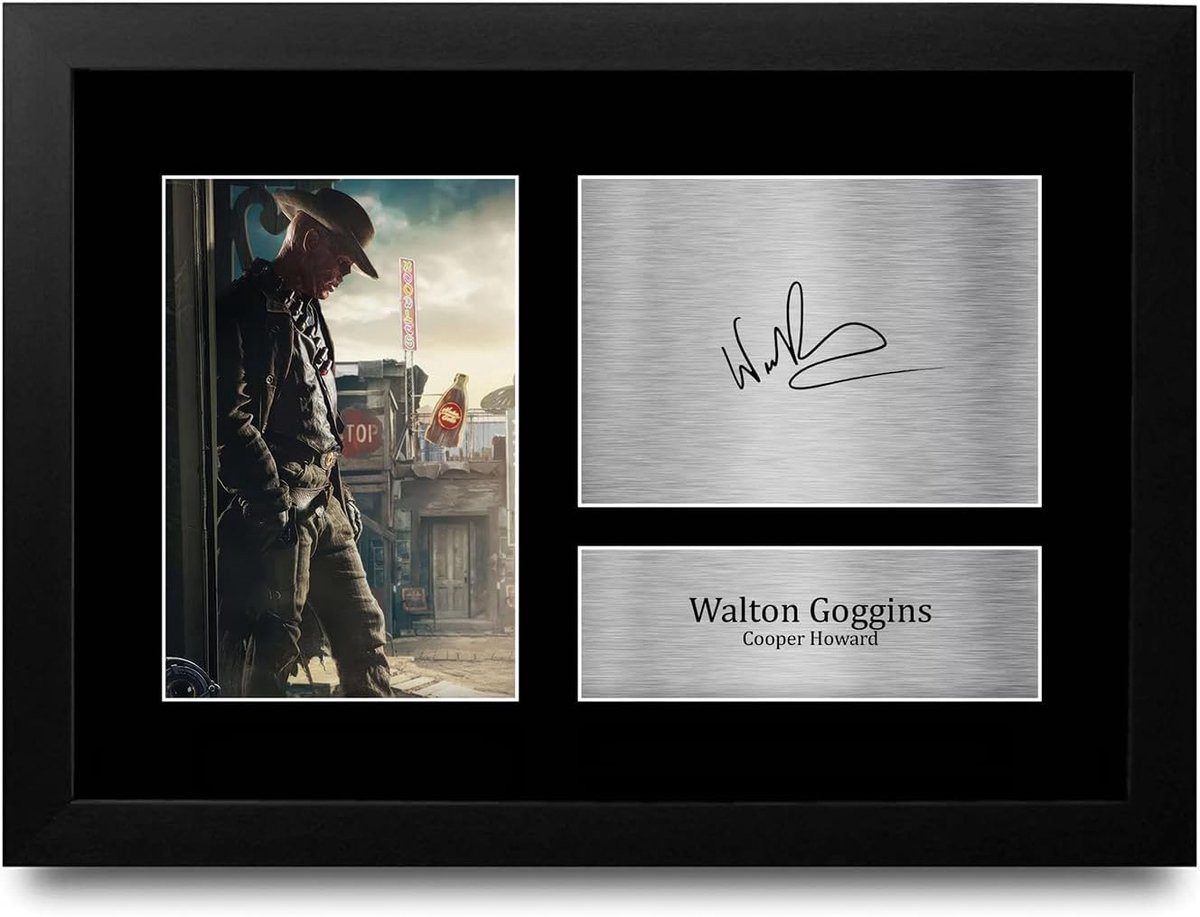 Professioneel ingelijste foto print gesigneerde replica fan memorabilia A4 formaat zwart