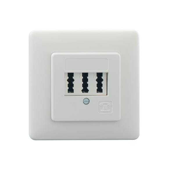 Universal Rutenbeck TAE 3x6 NFN UP rw 10210204 für 1 Telefon und 2 Zusatzgeräte