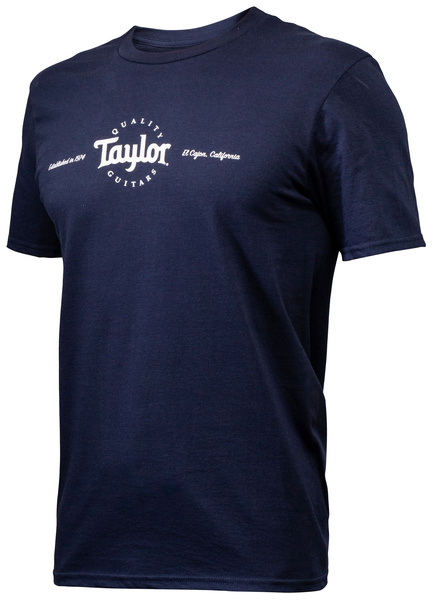 Taylor T-Shirt Logo Navy Blue L blu navy con logo  grigio