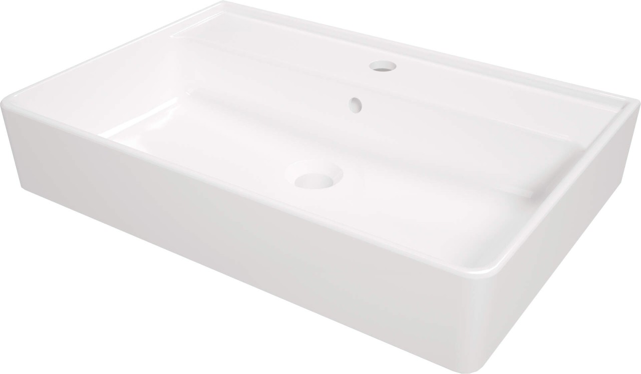 Neuesbad Serie 400 Aufsatzwaschbecken, Weiß, 610x410 mm NB1DECDT6U7S1