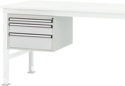 Packpool Schubladen-Unterbau, 3 Schubladen, f. Packpool Packtisch, 35 kg belastbar