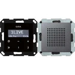 Gira 228028 UP-Radio RDS Lautsprecher System 55 Anthrazit