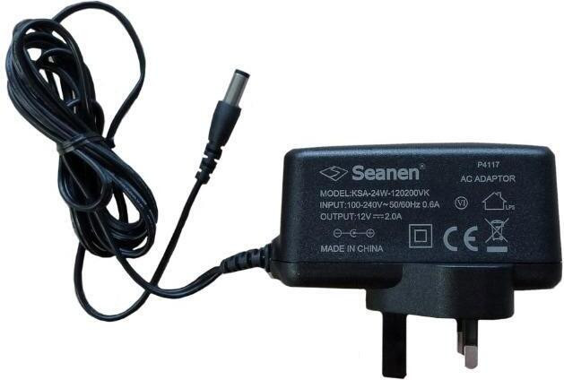 PC Engines Voeding 12V 2A met UK-stekker en 2,5 mm aansluiting