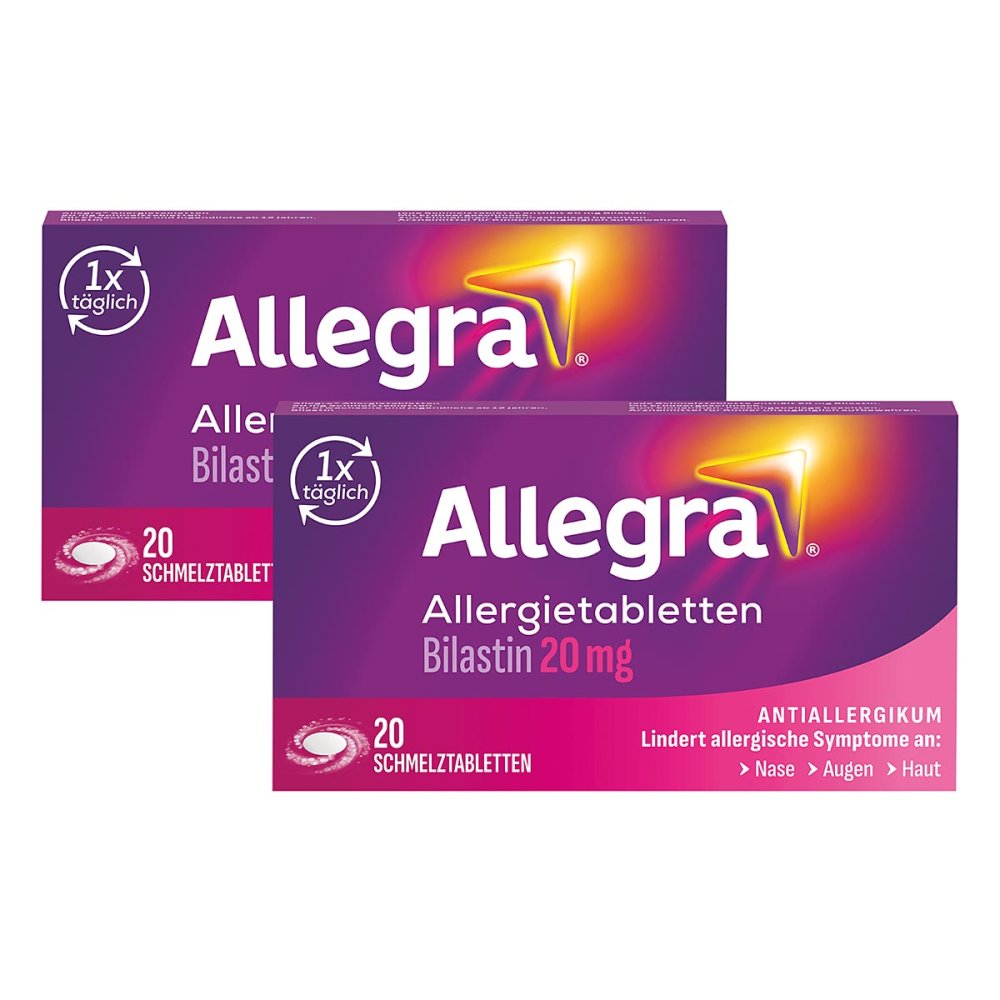 A. Nattermann & Cie GmbH Allegra Allergie & Heuschnupfen Schmelztabletten mit Bilastin 08102977