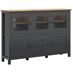 SIDEBOARD Duck Anthrazitgrau und Holz